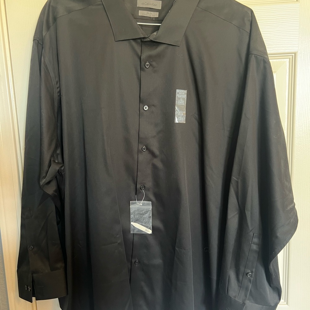 Calvin Klein Men's Charcoal Dress Shirt